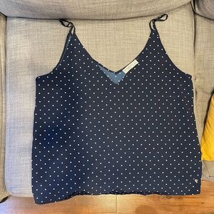 Abercrombie Double Strap Lace Blue Cami